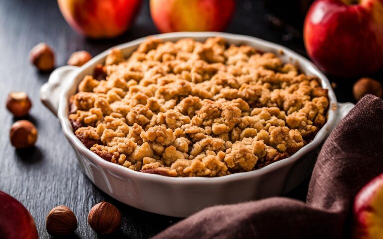 Il segreto per serate autunnali perfette: hai mai provato il crumble di mele e nocciole?