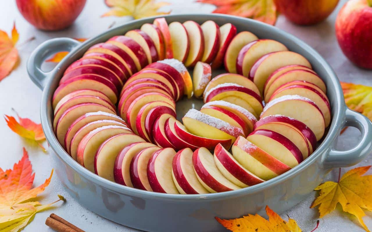 Un viaggio nel tempo: il flan di mele rivela i segreti per un autunno caldo e accogliente